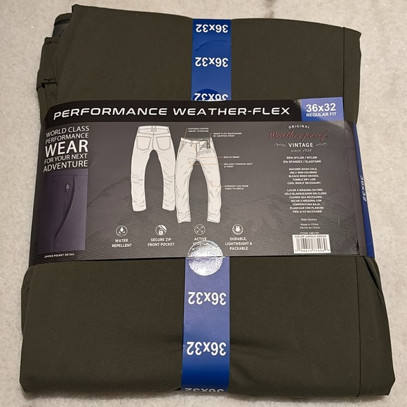 Weatherproof Vintage Performance Weather-Flex (Flex Flatfront Pant) - Picture 2 of 2